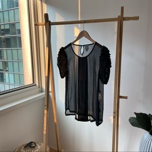 SEVENTY-TWO CHANGES Delicate Sheer Top